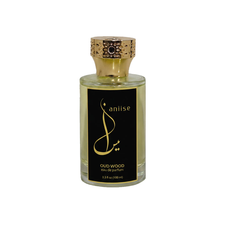 Aniise Eau de Parfum Oud Wood — rich unisex fragrance with agarwood sandalwood and tonka bean, cruelty-free made in USA