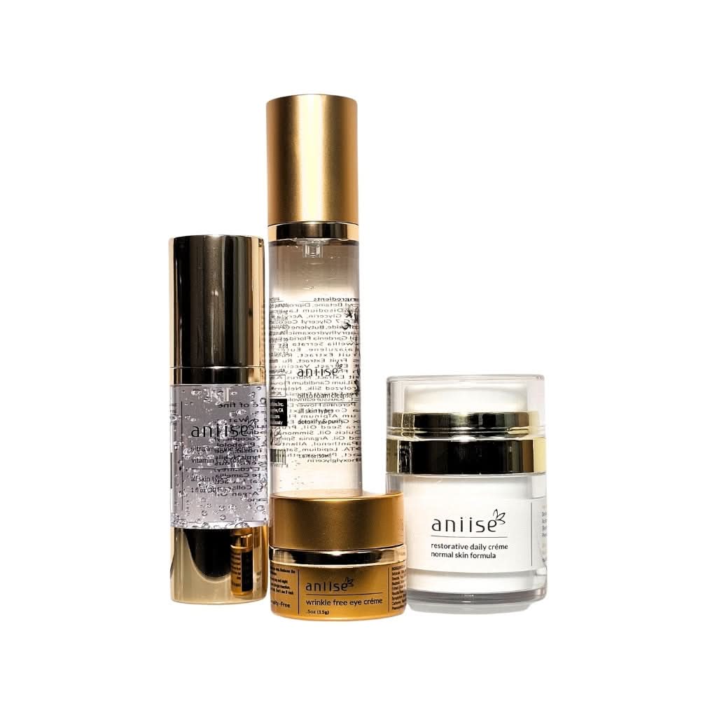 Aniise Daily Defense Skincare Ritual — clean 4-step routine for everyday hydration and skin barrier protection, made in USA