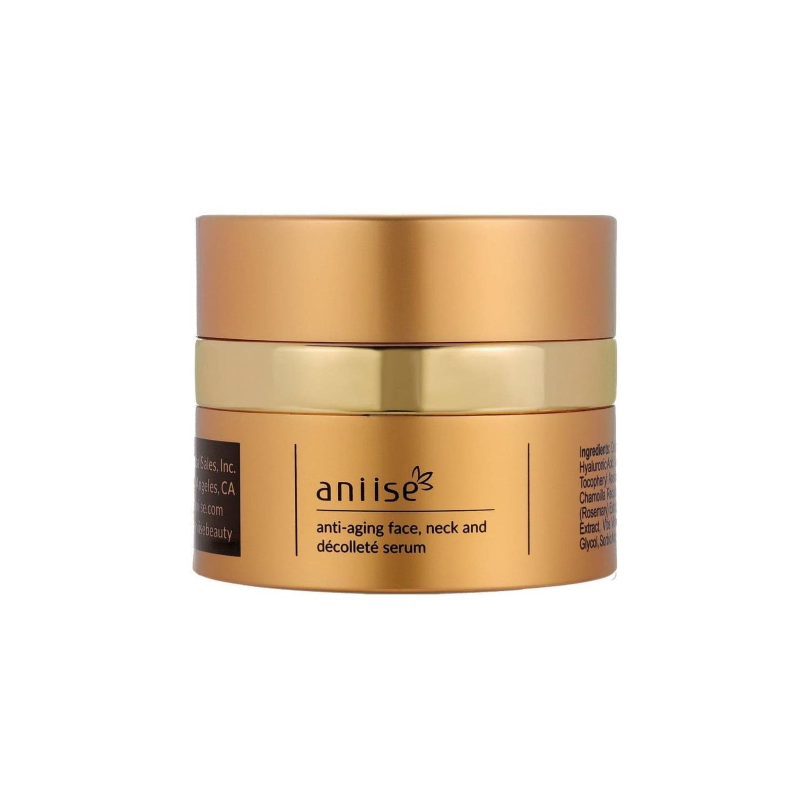 	Aniise Anti-Aging Serum for Face Neck and Décolleté — firming and hydrating serum for mature skin, cruelty-free made in USA