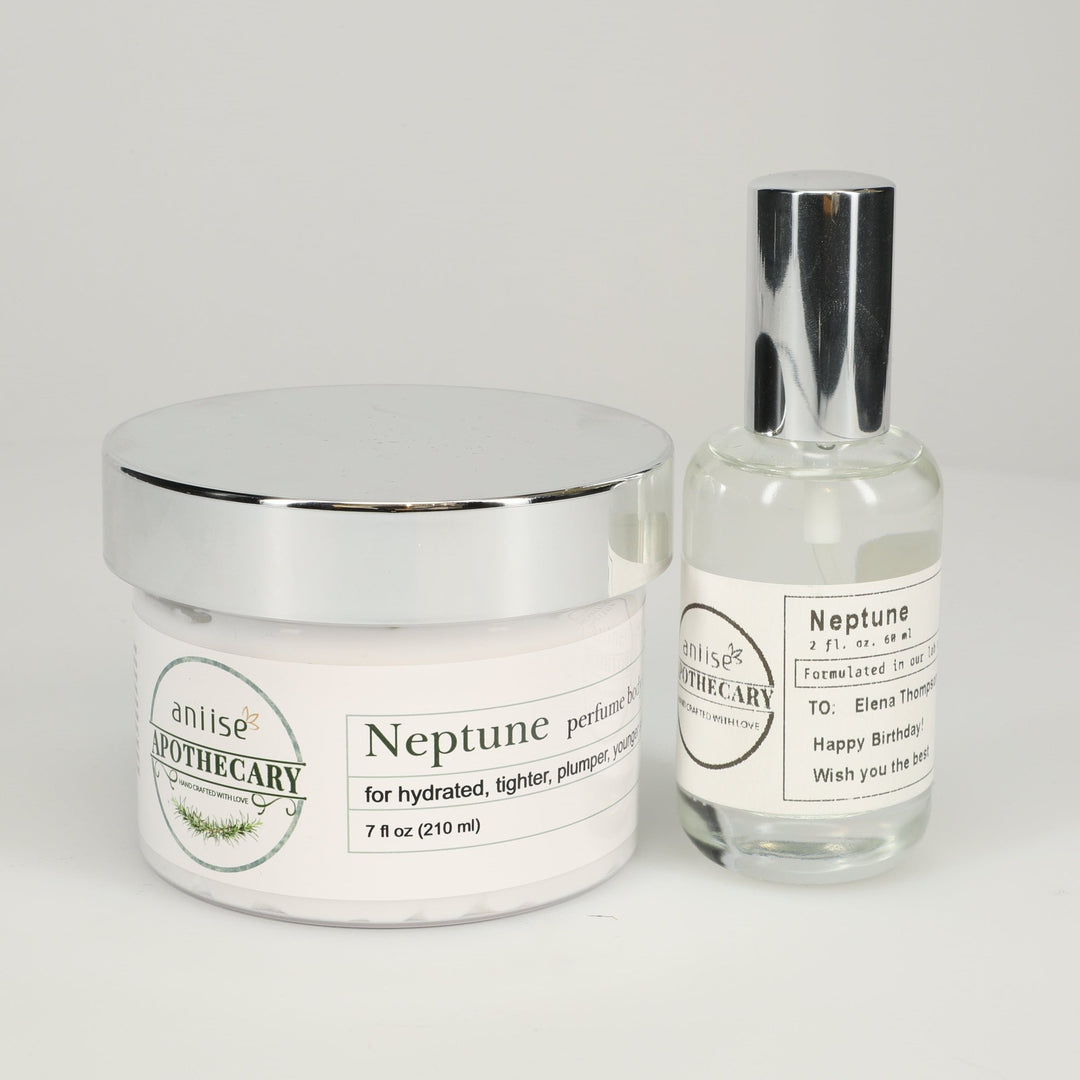 Aniise Beauty Apothecary Fragrance Oil/Perfume Body Cream Set - Neptune