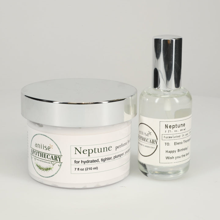 Aniise Beauty Apothecary Fragrance Oil/Perfume Body Cream Set - Neptune
