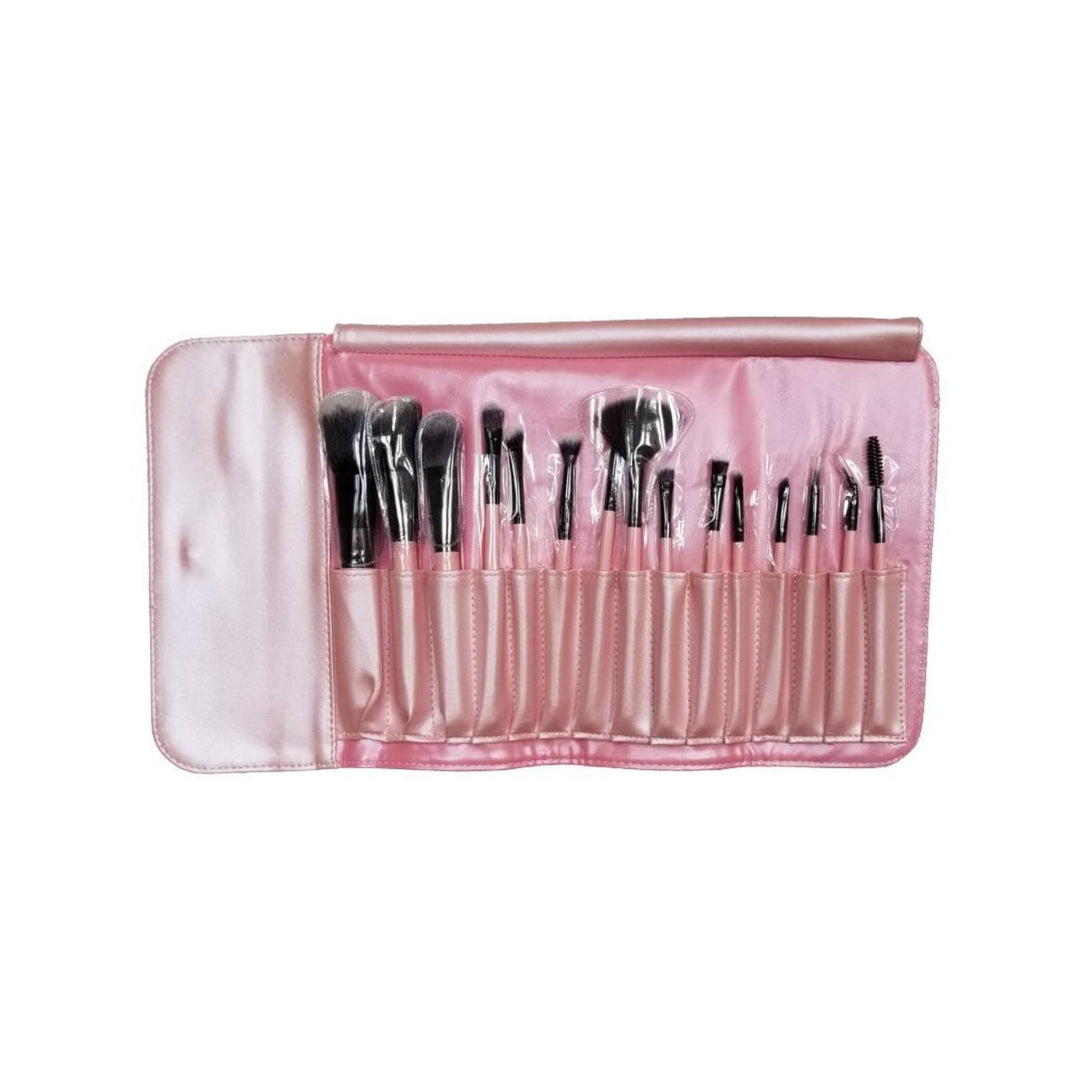 Set of 15 Professional Synthetic Makeup Brushes - Aniise